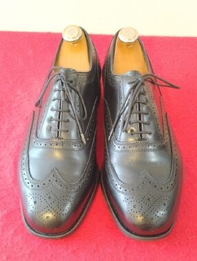 Florsheim Black Leather Wingtip Brogue Oxfords